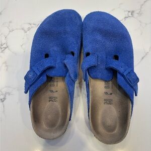 Birkenstock Boston Clogs Blue 38
